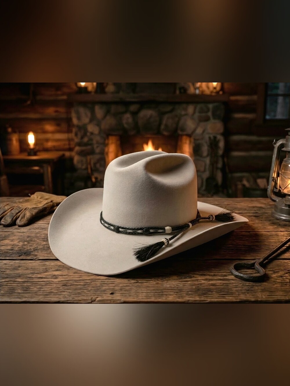 Resistol self conforming western 20x Beaver A1108 Rancher silver gray SZ 6 7/8